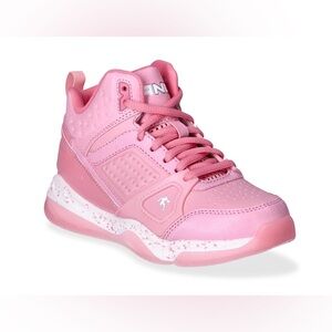 AND1 big girls high top basketball pink sneakers; size: 5